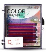 Wimpern Color LILA C 0,07 Mix (8-16 mm)